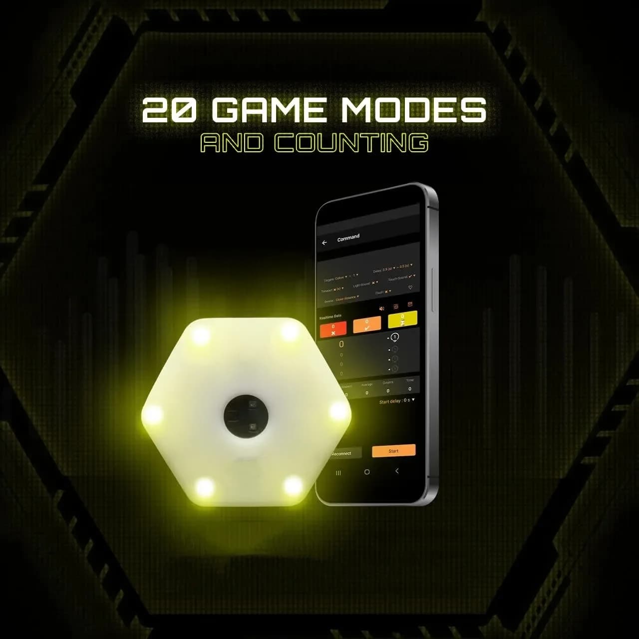 ReactionX Rlt Agile Reaction Light Induction Basketball Football Badminton Tennis Boxing Training Equipment 6 Lights+app - image 3