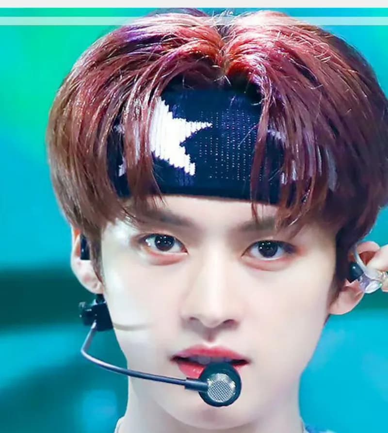 2023 Korean Wave New  FELIX Lee Know Same Black and White Pentagram Hair Band Outdoor Sports Accessories Fans Gift - image 3