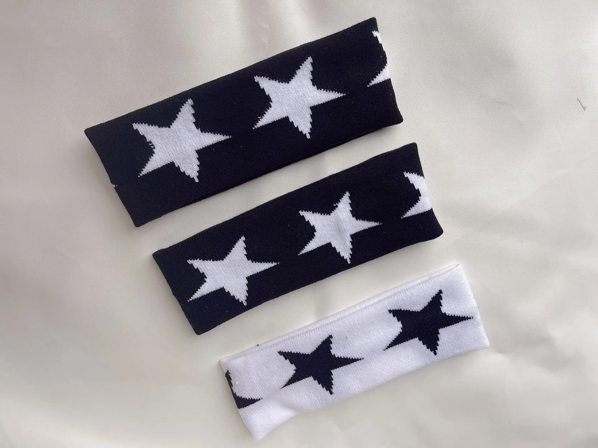 2023 Korean Wave New  FELIX Lee Know Same Black and White Pentagram Hair Band Outdoor Sports Accessories Fans Gift - image 5
