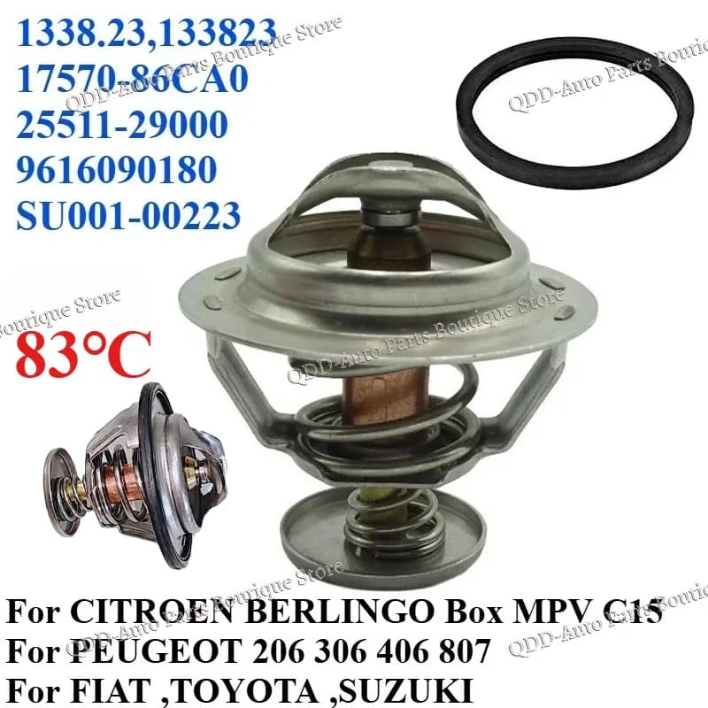 1338.23 9616090180 17570-86CA0 For CITROEN BERLINGO Box MPV C15 PEUGEOT 206 306 406 807 FIAT TOYOTA Thermostat cooling systems
