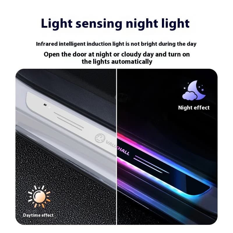 Car LED Wireless Threshold Light For Vauxhall VXR Astra GTC Tigra Zafira Vectra Signum Meriva Corsa M Auto interior Accessories - image 5