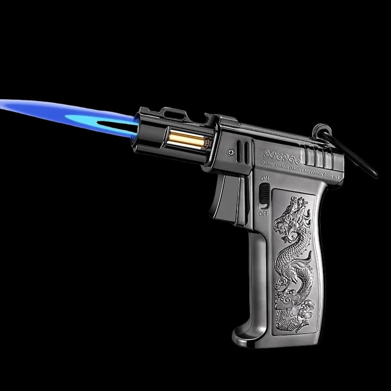 New Outdoor High Firepower Spray Gun Lighter Windproof Jet Flame Pendant Welding Gun Barbecue Cigar Camping Kitchen Lighter - image 3