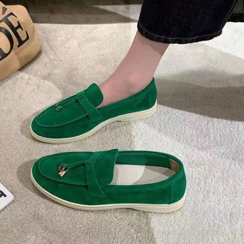 Women Flats 2025 New Trend Spring Autumn Platform Suede Loafers Casual Ladies Walking Non Slip Chaussure Femme Scarpe Da Donna - image 6
