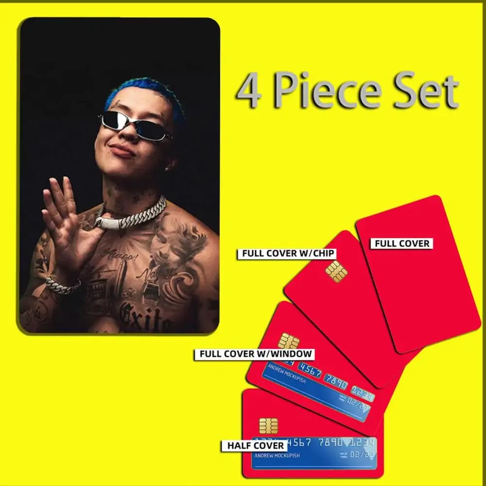 Singer Rapper B-Blessd Cool Card Stickers For Debit Bank Credit Cards Metro Bus Pass Sticker Decoration Cover Skin - image 6