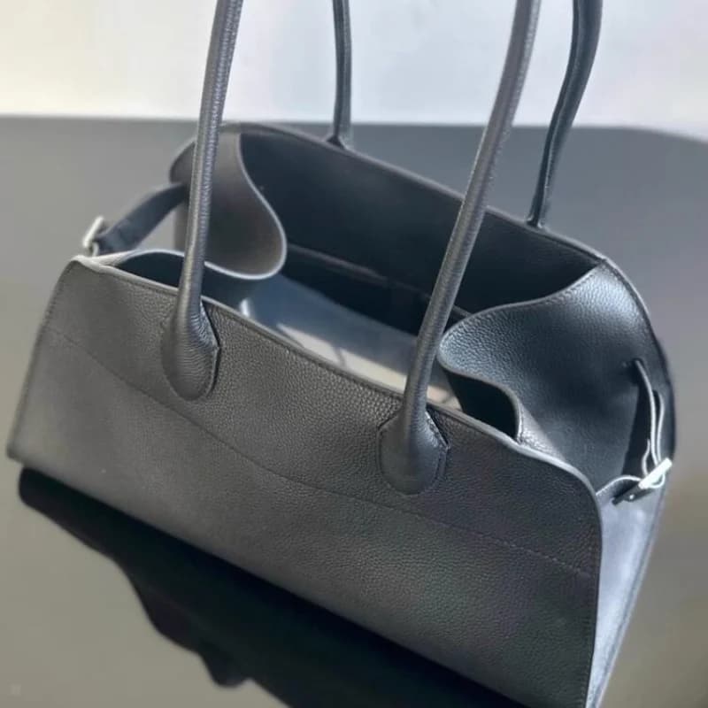 Women Pure Color Concise Shoulder Bag Fashion Commuting Bags Leisure Soft Large Capacity Tote for Ladies - image 4