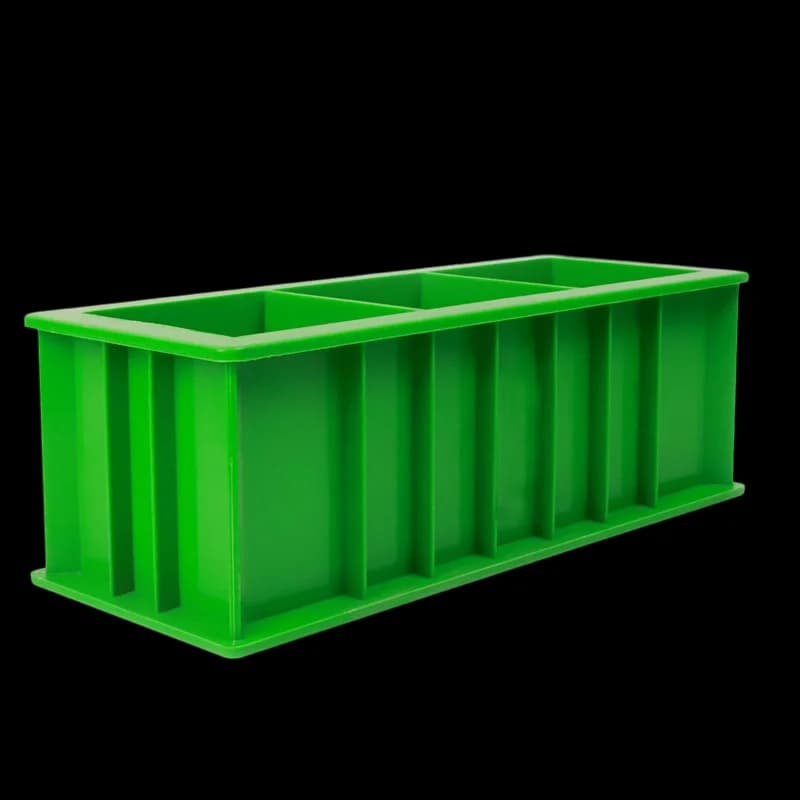 Triple Abs Plastic 70.7X70.7X70.7Mm Concrete Test Module Compression Engineering Compression Test Mold - image 3