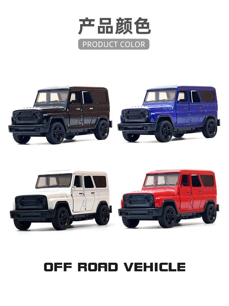 1:43 Alloy Vintage VAN OFF ROAD PICK UP Diecast Car Model Classic Pull Back Car Model Miniature Vehicle Replica for kids adults - image 6