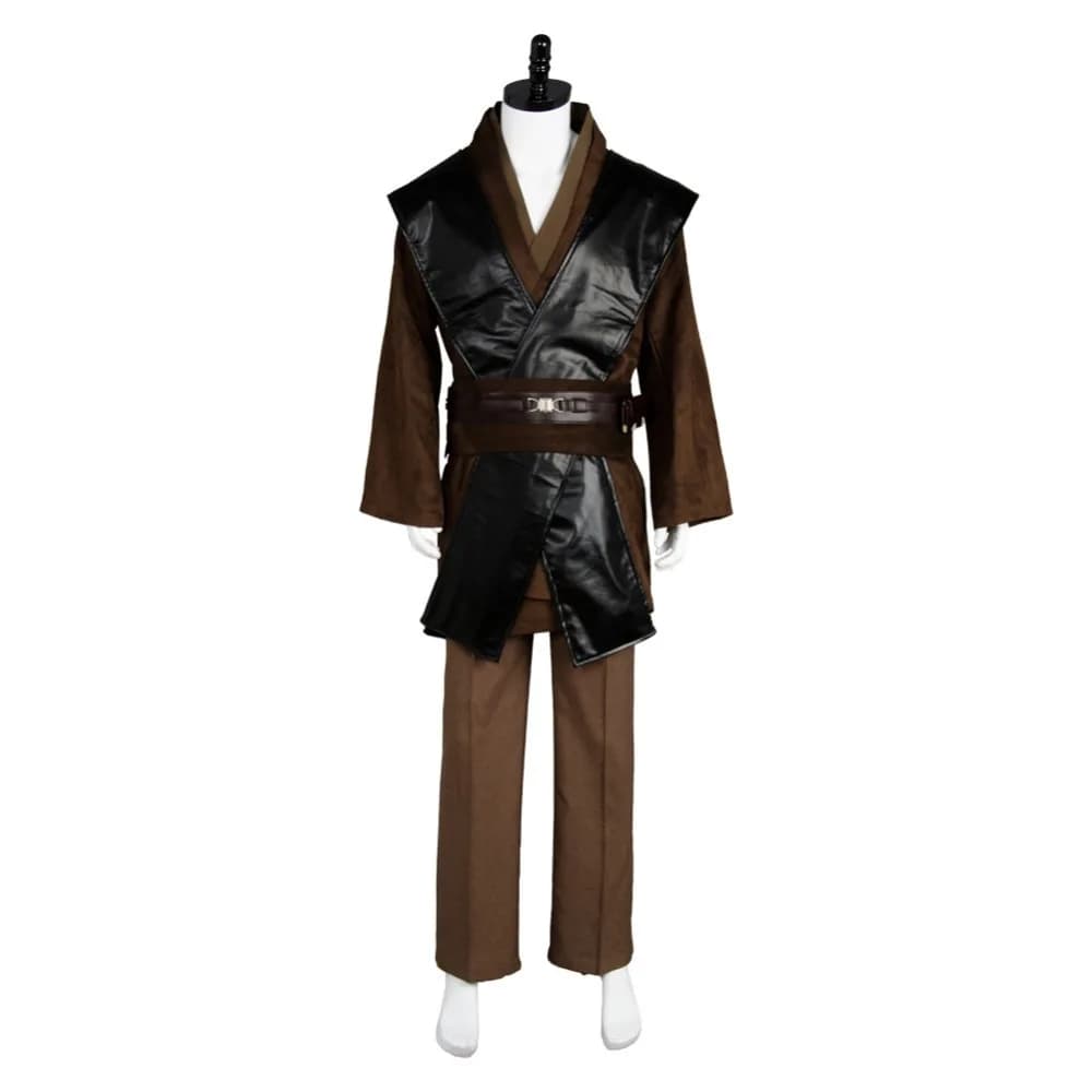 Jedi Anakin Skywalker Cosplay Costume Top Pants Cloak Robe For Adult Men Male Full Set Halloween Carnival Party Role Playing - image 5