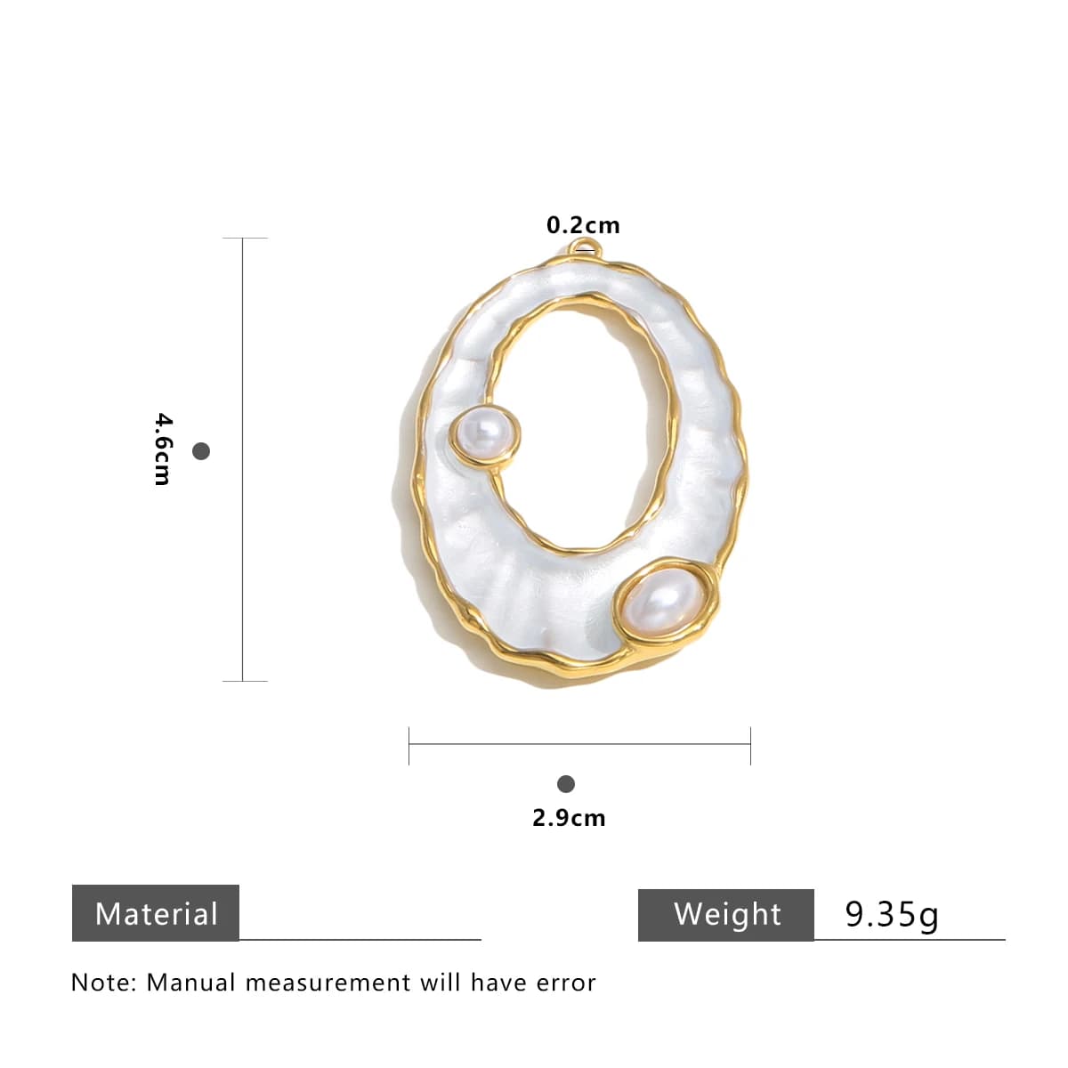 1pcs Stainless Steel Enamel Shell-shaped Charms Gold-plated DIY Necklace Earrings Jewelry Making Materials Accessories Wholesale - image 4