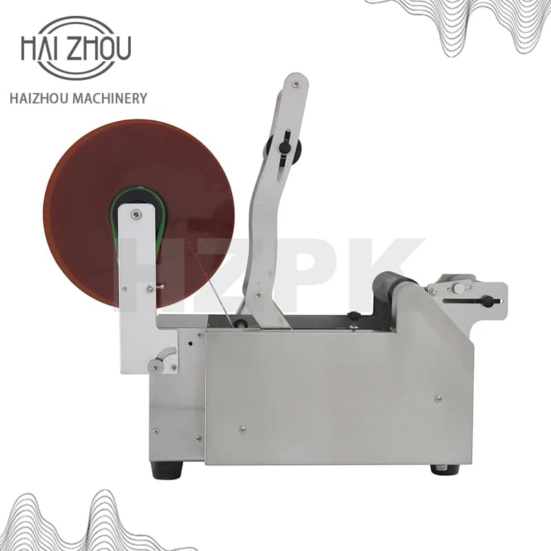 HAIZHOU Semi-automatic Stainless Steel Round Bottle Labeling Machine Small Packing Machinery Direct Industry MT-50S - image 4