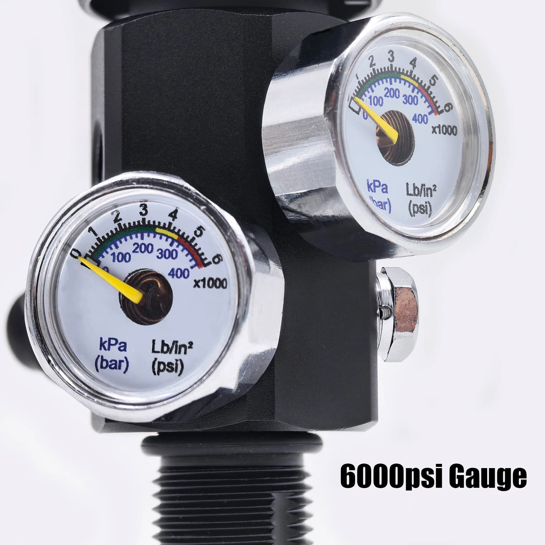 Air Tank Charging Valve DIN Valve Refill Adapter Filling Station Cylinder Dual Gauges 4500psi/300bar Thread M18*1.5 or 5/8-18UNF - image 6