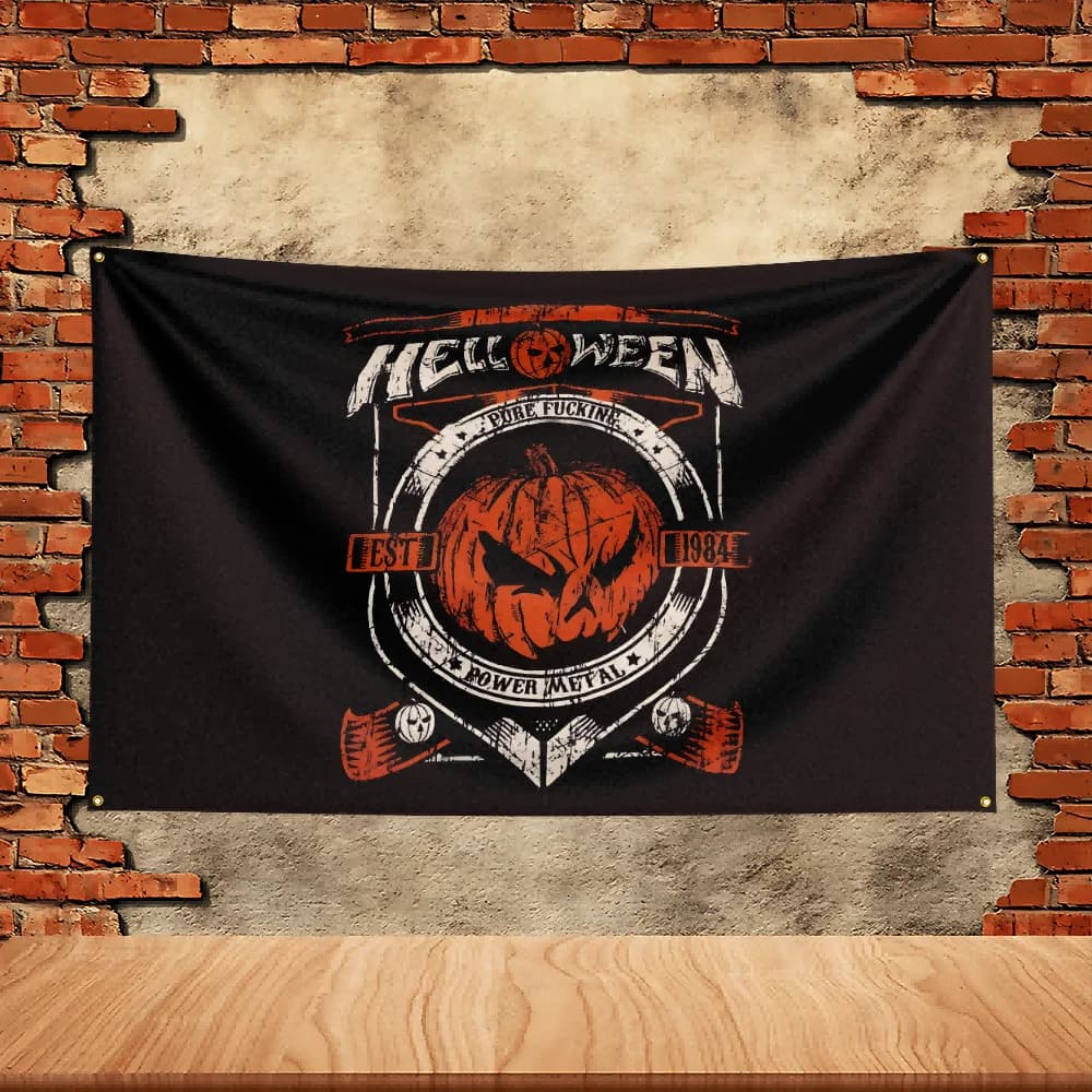 90X150ft Helloween Band Party Flag Polyester Printed Flag Banner Tapestry for Garden Garage Decoration Concert Flag - image 5