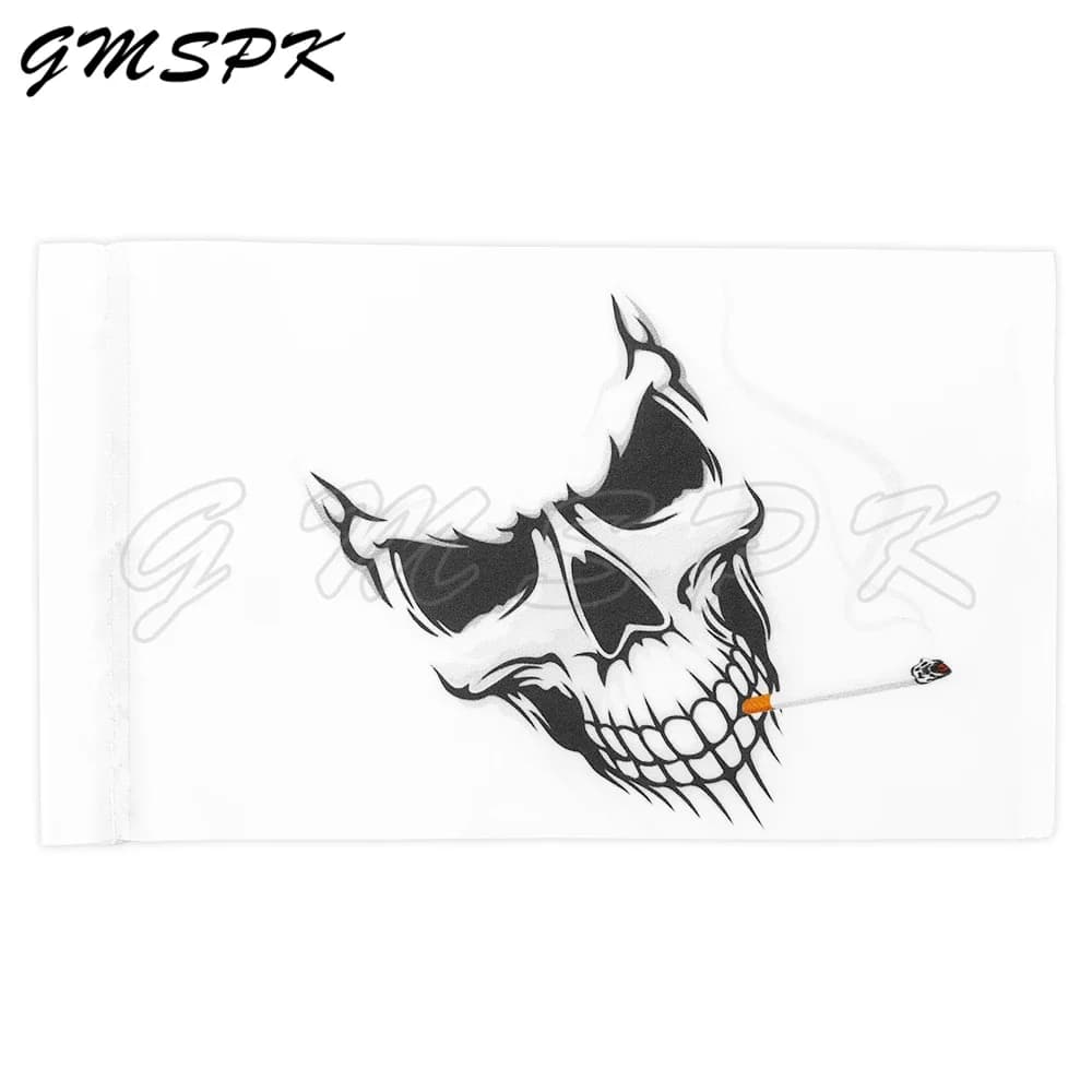 Motorcycle Flag Pirate Skull Eagle Nation Flag Luggage Rack Universal Fit for Honda Yamaha Harley Suzuki BMW - image 6