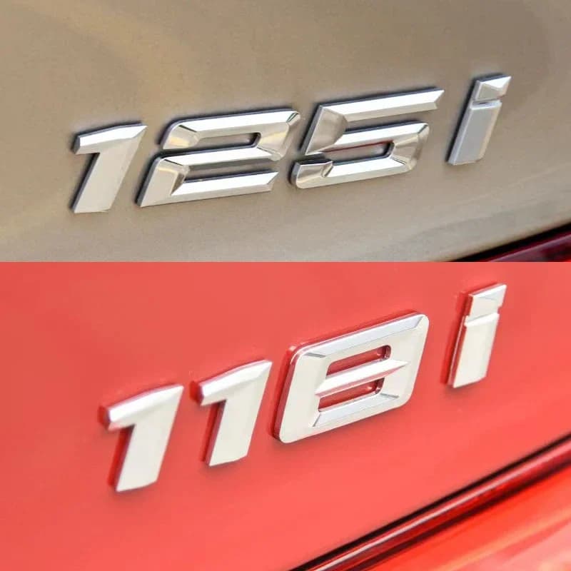 ABS Car Rear Trunk Letters Logo Badge Emblem Sticker For BMW 1 Series 116i 118i 120i 125i 130i 135i 140i E81 E82 E87 E88 F20 F21 - image 3