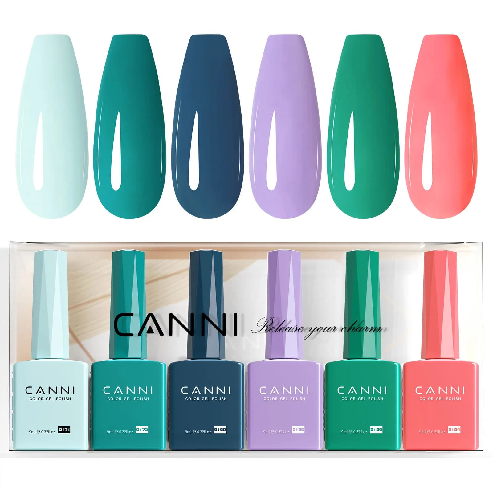 9ml*6pcs CANNI TPO FREE Nail Gel Polish Kit Nude Pink Color Soak Off UV LED Gel Semi Permanent Long Lasting Manicure DIY Gel Set - image 5
