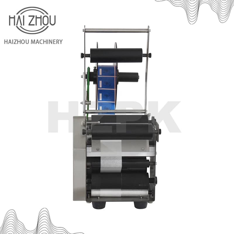 HAIZHOU Semi-automatic Stainless Steel Round Bottle Labeling Machine Small Packing Machinery Direct Industry MT-50S - image 5