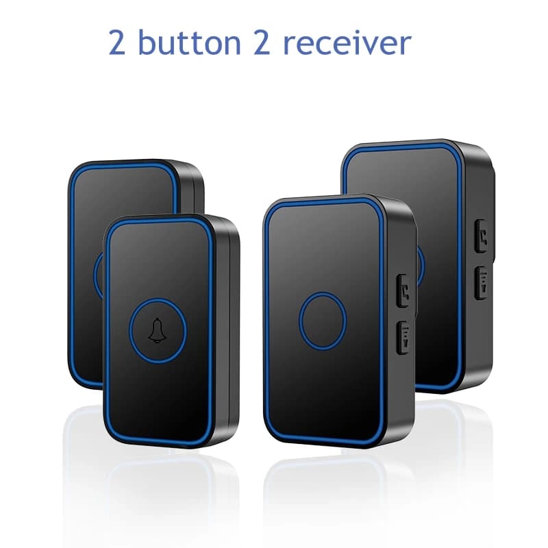 CACAZI wireless doorbell 500M 60 ring 5 volume A78 US EU UK plug household cordless doorbell 1 2 button 1 2 3 receiver - image 6