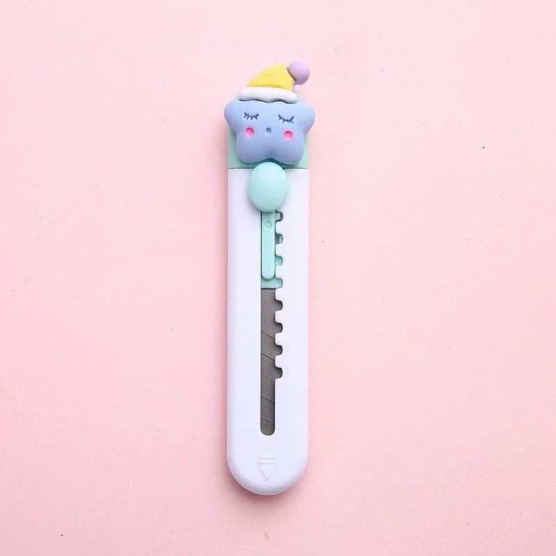 2 pieces, multi-function knife, mini cute knife, portable express, bag removal knife, Paper Cuttings knife, random delivery of m - image 3