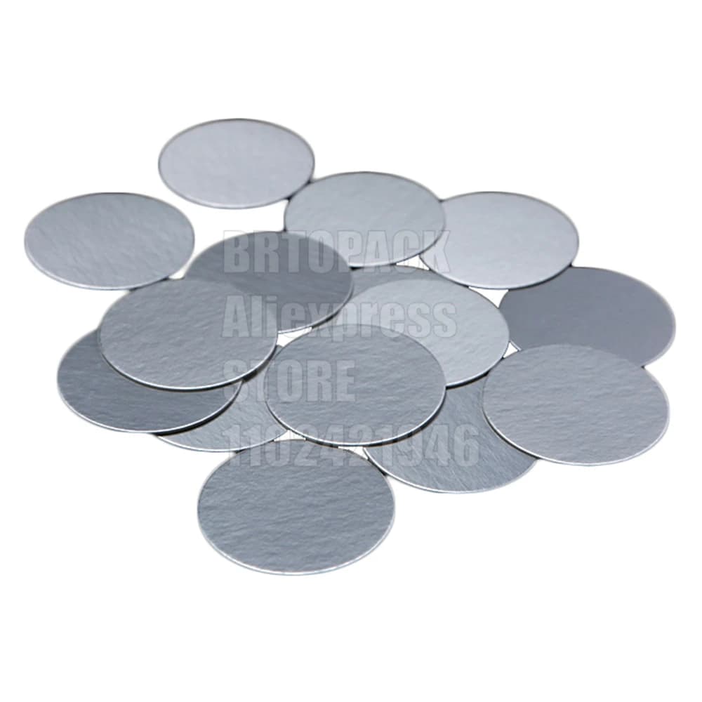 Heat Sealing Aluminium Foil Liner Induction Cap PET film Seal Liner For Glass PET PP HDPE Cosmetic Bottle