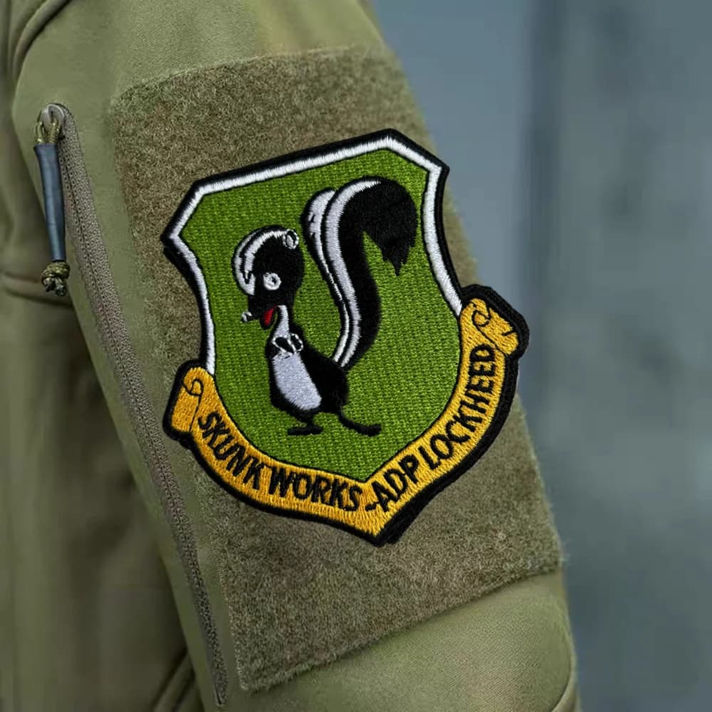 LOCKHEED-MARTIN SKUNK WORKS Embroidery Tactical Patch Funny Hook&Loop Armband Military Morale Badge Clothing Backpack Stickers - image 6
