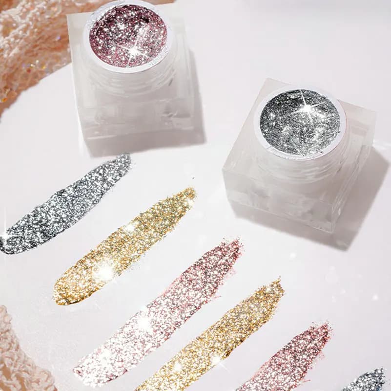 New Glitter Gel Polish Shiny Platinum Nail Gel 5ml Nail Art Flashing Soak Off UV Semi Permanent Hybrid Vernis Varnish Lacquer - image 6