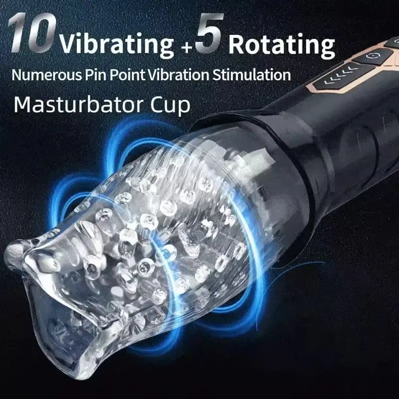 Automatic Masturbator Cup Machine Electric Piston Rotating Sucker Male Blowjob Vagina Dildo Real Oral Vibrator Sex Toys for Men - image 3