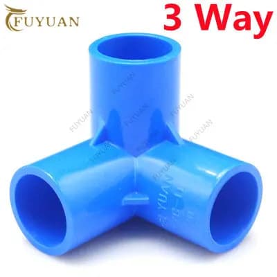 1pcs 20~50mm PVC Pipe Connector Fittings Garden Irrigation Water Tube Fittings PVC 3 Way Connectors Plastic Tube Joint Adapter - image 5