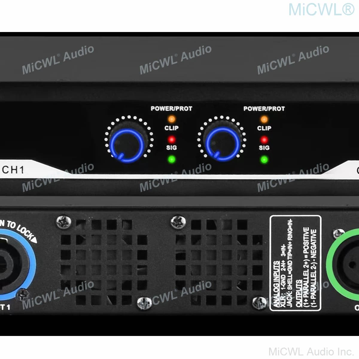 Pro Slim 1U Light Weight 2600W 2 Channel Digital Power Amplifier Class D 2000 Watt Stage Karaoke DJ Sound - image 6