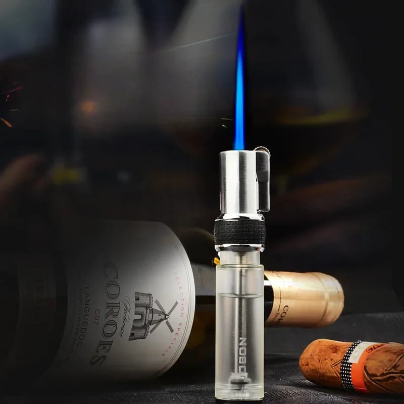 New Jobon Jet Flint Lighter Windproof Gas Torch Lighter Inflated Butane Metal Grinding Wheel Lighter Christmas Gift Men - image 3