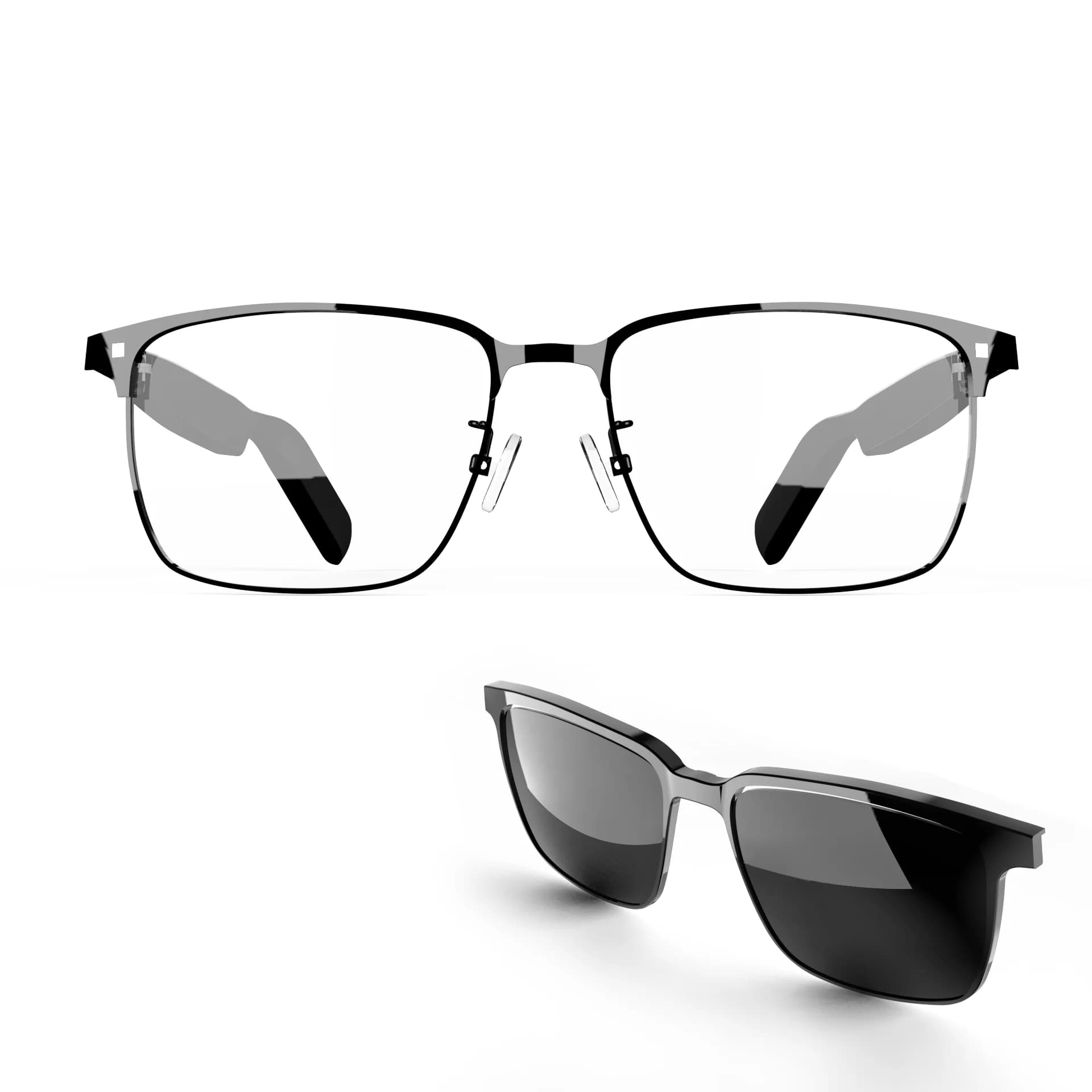 SG-20 PRO Smart Wearable Headset Voice Assistant UV Protection Men Outdoor Smart Audio Eyewear with Magnetic Dual Lenses - image 6
