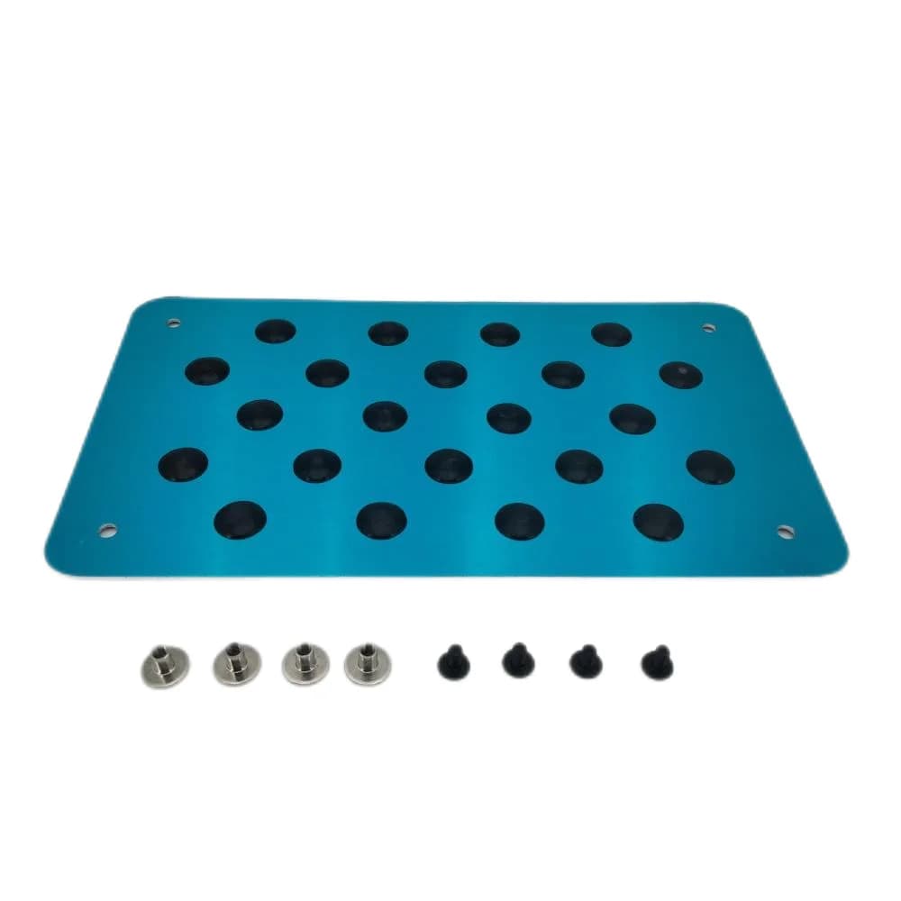 Car Non-slip Plate Carpet pedal Floor Mat Aluminum alloy Environmental Rubber Car Accessories Styling - image 6