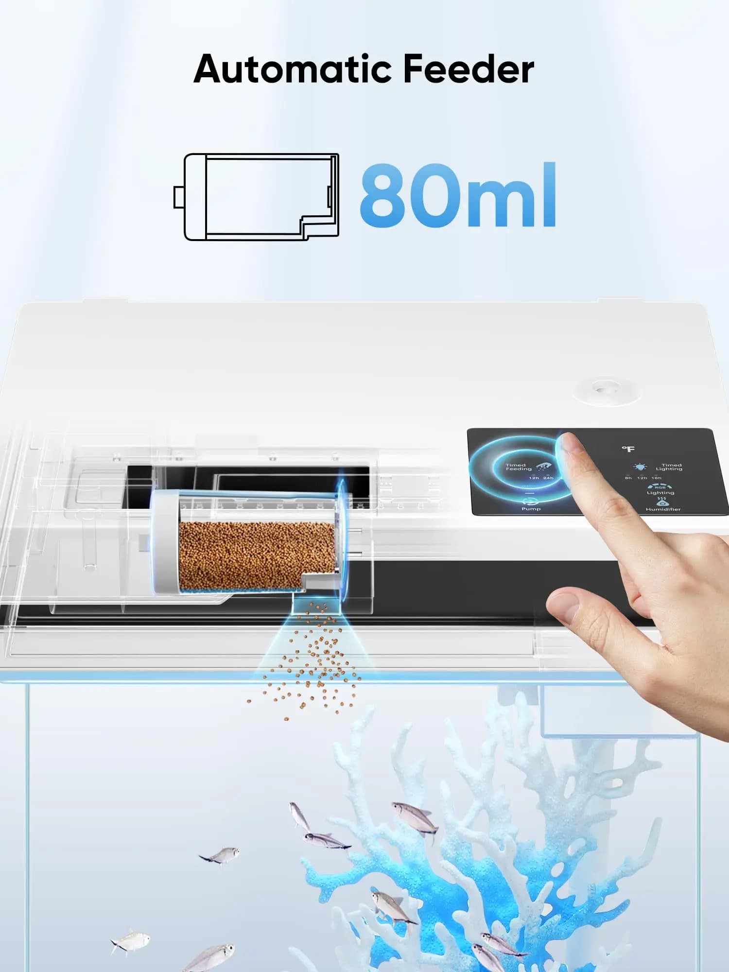 Multifunctional Coffee Table Oem&Odm Tank With Lights Filter Water Pump Smart Glass Aquarium Fish Tank - image 5