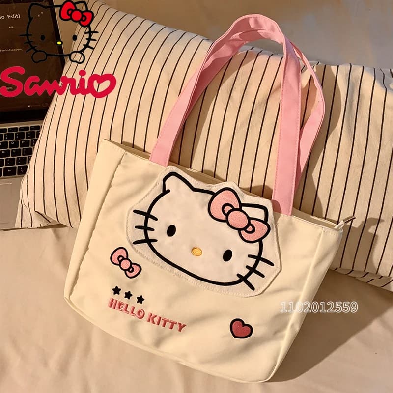 Hello Kitty New Women's Handbag Luxury Brand Original Fashion Women's Shoulder Bag Large Capacity Storage Tote Bag - image 3