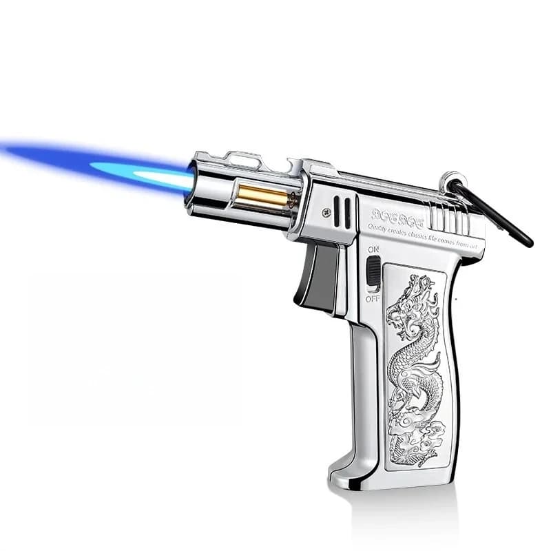 New Outdoor High Firepower Spray Gun Lighter Windproof Jet Flame Pendant Welding Gun Barbecue Cigar Camping Kitchen Lighter - image 6