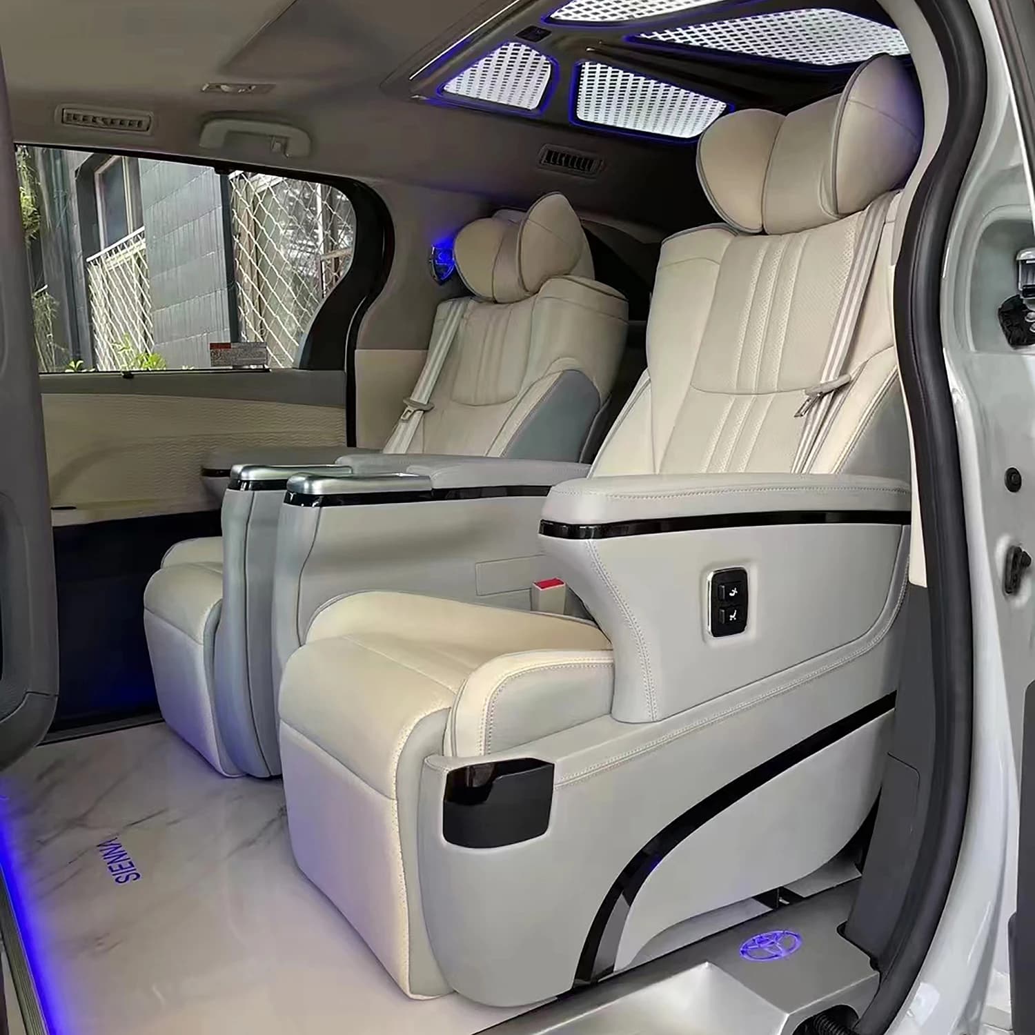Customized OTW-HW Modified Toyota Hiace Seats Luxury Vip Auto Aircraft Rv Car Captain Seats For Sale For Cars For Toyota Hiace - image 6