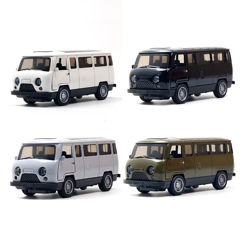 1:43 Alloy Vintage VAN OFF ROAD PICK UP Diecast Car Model Classic Pull Back Car Model Miniature Vehicle Replica for kids adults - image 4