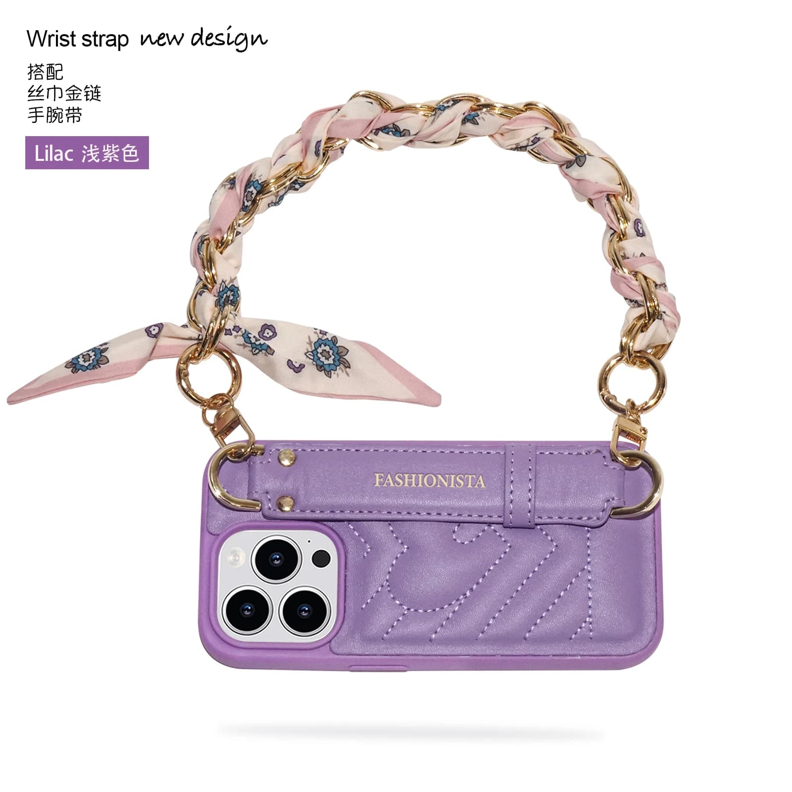 Luxury Leather Case for iPhone 15 14 13 12 11 Pro Max Silk Scarf Strap Love Wristband Stand Hook Microfiber velvet Super-fiber - image 5