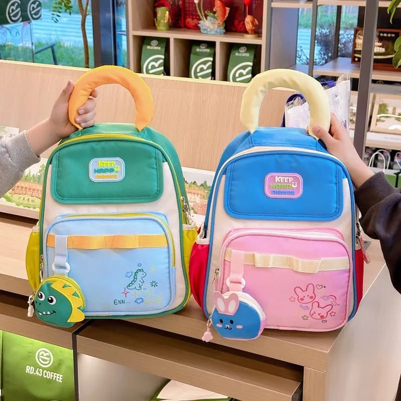 New Lightweight Backpack for Kids Ages 1-5,Double-Shoulder Kindergarten School Bag for Boys Girls,Cute Toddler Bookbag - image 3
