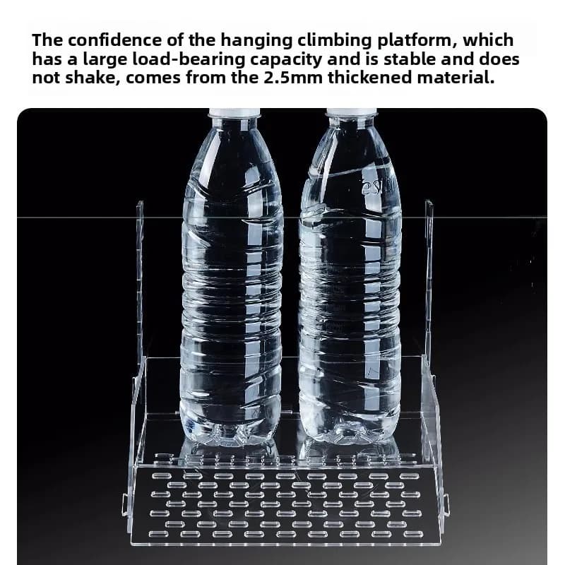 Yee Aquatic Turtle Basking Platform Acrylic Deep Water Ramp with Suction Cups for High-Level Resting And Decoration - image 3