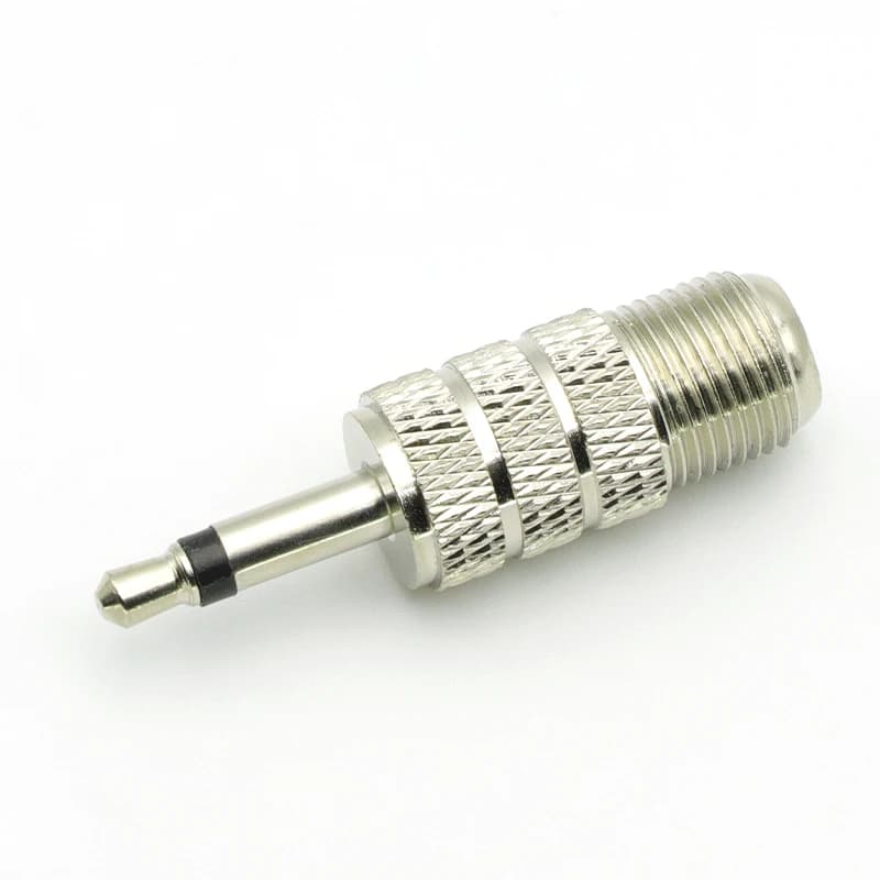 1/2PCS F Female Jack to 3.5mm Mono 1/8" Male Plug RF Coaxial Adapter RF Connectors FM Antenna Connector - image 6