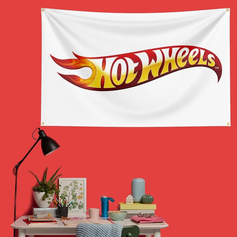 Hotwheels Collectible Flag 3x5 FT 90x150cm Polyester Garage Wall Decor Banner For Car Fans - image 6