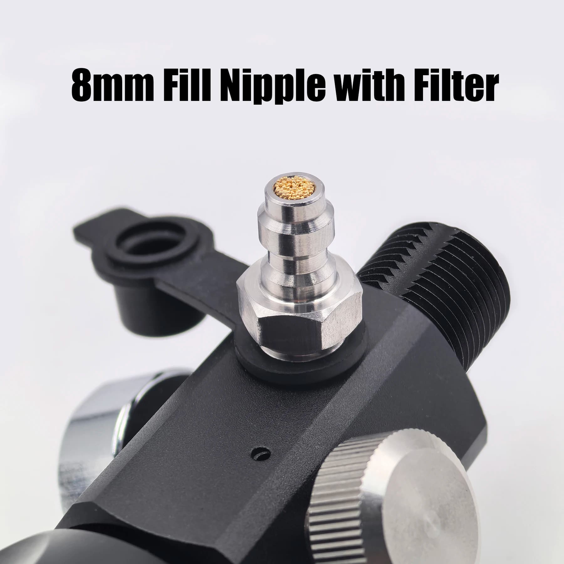 Air Tank Charging Valve DIN Valve Refill Adapter Filling Station Cylinder Dual Gauges 4500psi/300bar Thread M18*1.5 or 5/8-18UNF - image 3