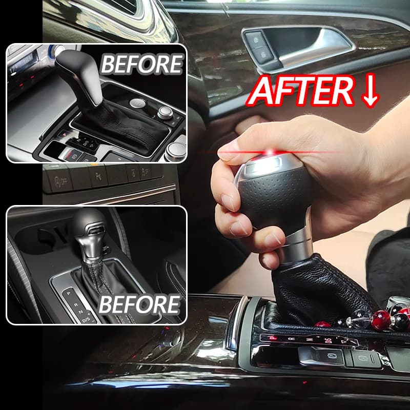 For Audi Rs a6 c7 q3 a3 8l Led Light Gear Shift Knob Car Accessories Shift Knob Gear Stick Automatic Gear Lever Gearbox Handle