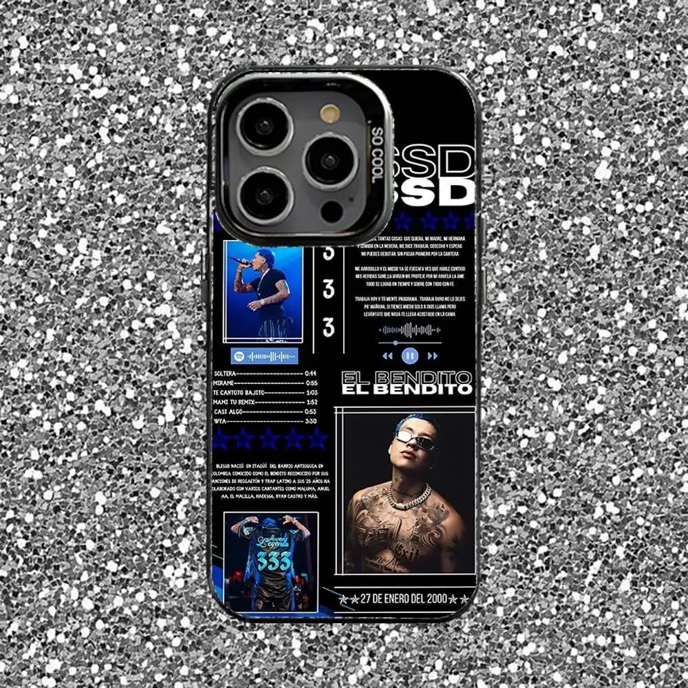 Blessd Rapper Phone Case For iPhone 16,15,14,13,12,11,Pro,XS,Max,Plus,Mini,SE Black Candy Matte Shockproof Cover - image 3