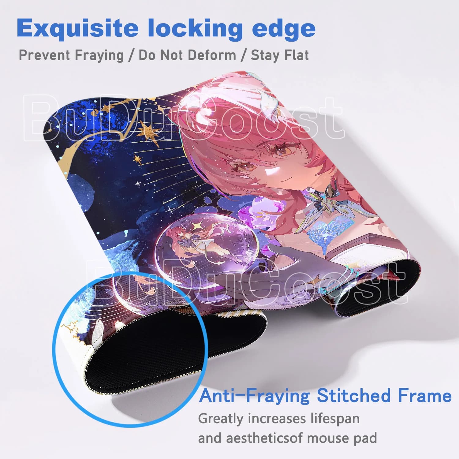 AEMEATH Mechanical Keyboard with High Definition Printing Locking Size Edge Accessories Includes Wuthering Wave Design Mouse Pad - image 6