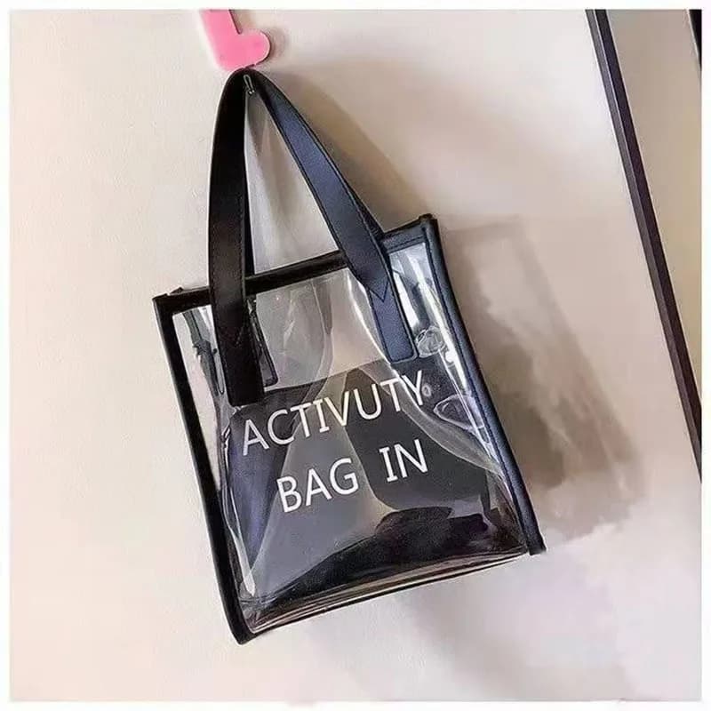 PVC Jelly Bag Women Transparent Handbags Summer Beach Clear Shoulder Bags Fashion Crossbody Bags - image 5