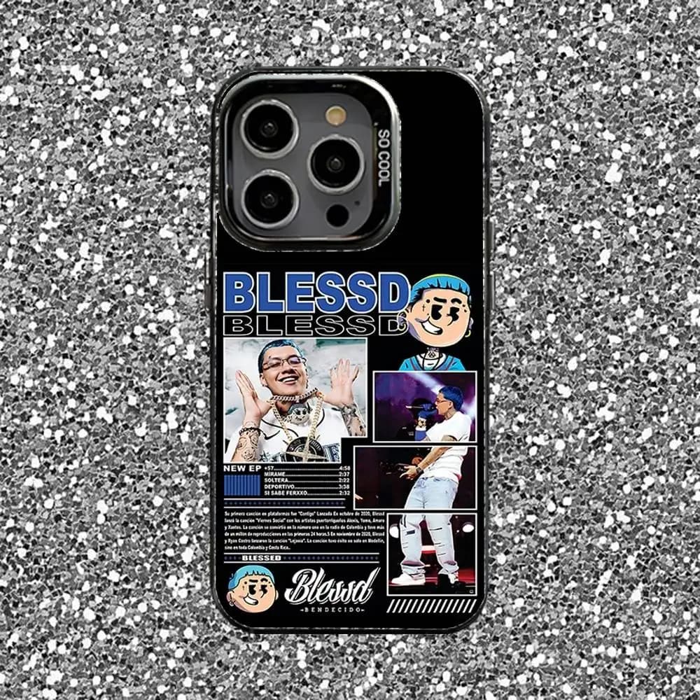 Blessd Rapper Phone Case For iPhone 16,15,14,13,12,11,Pro,XS,Max,Plus,Mini,SE Black Candy Matte Shockproof Cover - image 4