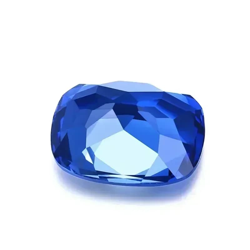 Rectangular Cushion Royal Blue Lab Grown Sapphire VVS1 Gemstone for Diy Jewelry Making Selectable  Certificate - image 4