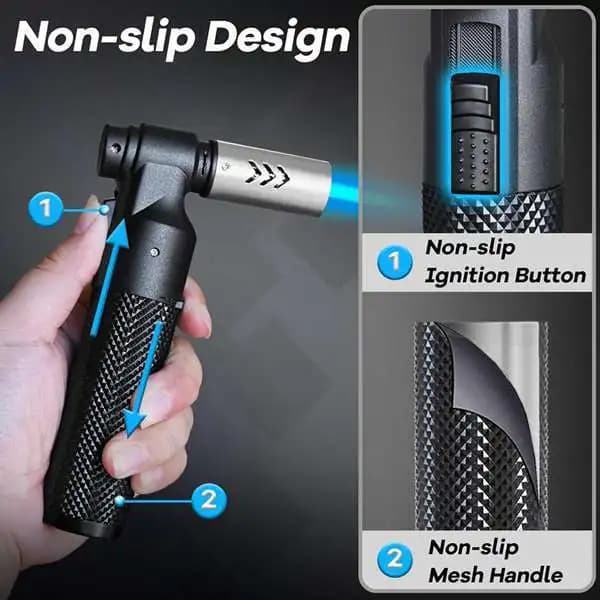 Honest Windproof Kitchen Cooking Spray Gun Torch Blue Flame Jet Gas Lighter Turbo Jewelry Welding Cigar Lighters - image 4