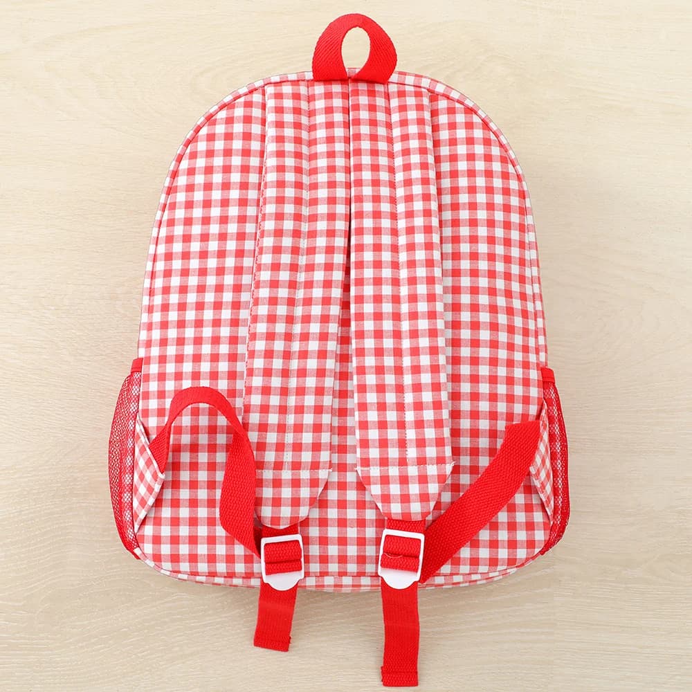 Plaid School Backpack For Kids Book Bag For Girls Students Camping Travel Lightweight Backpack Large And Small Size - image 3